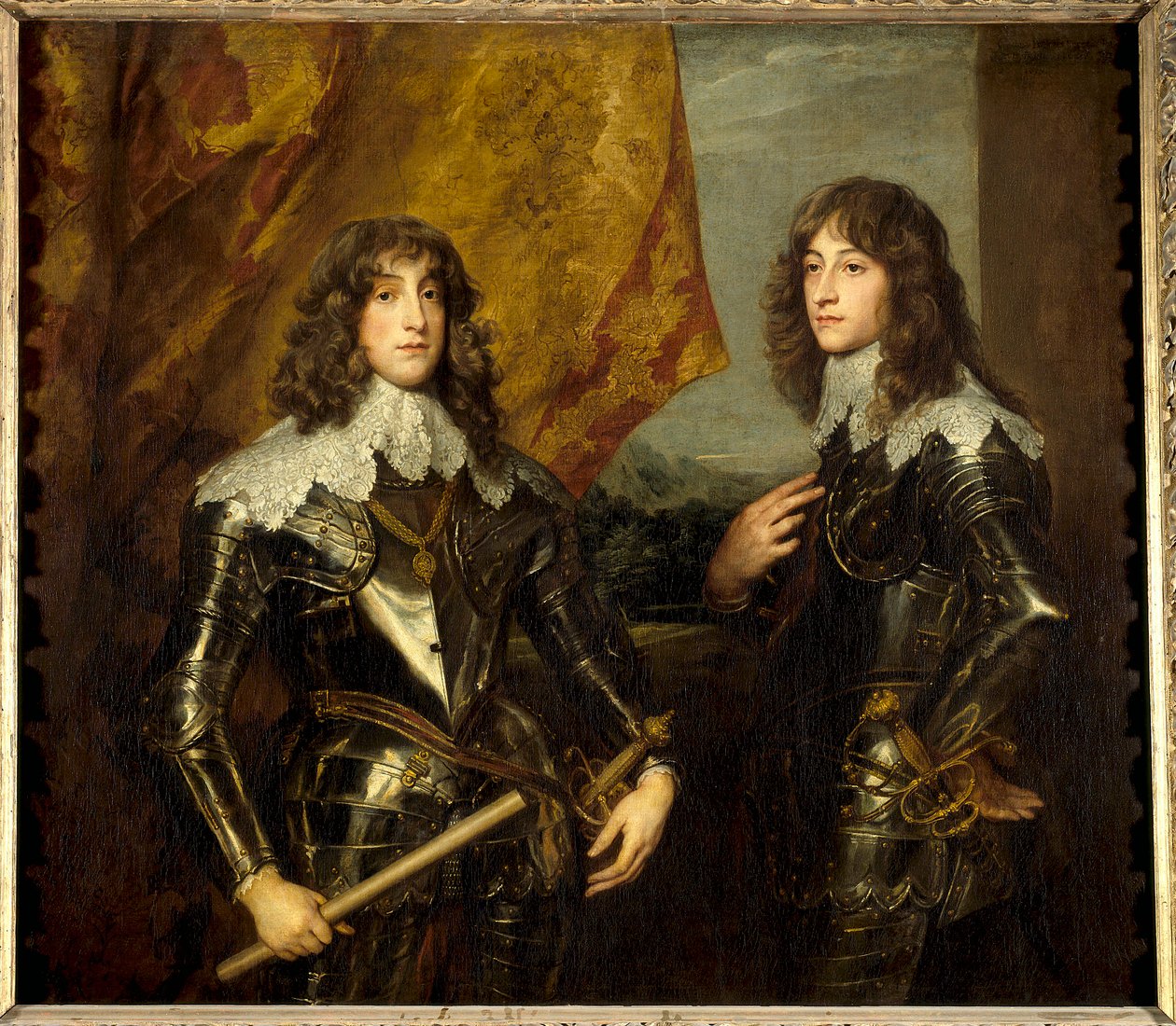 Portraits of the Princes Palatins, Charles Louis I and Robert by Anthony van Dyck