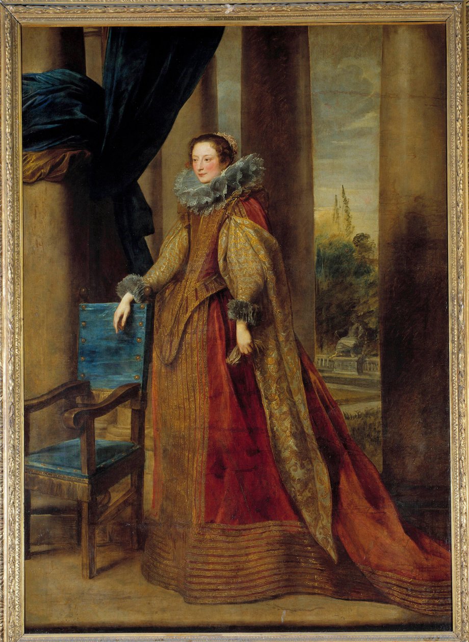 Presumed portrait of the Marquise Geromina Spinola Doria, by Genes. Painting by Anton van Dyck (17th century) by Anthony van Dyck