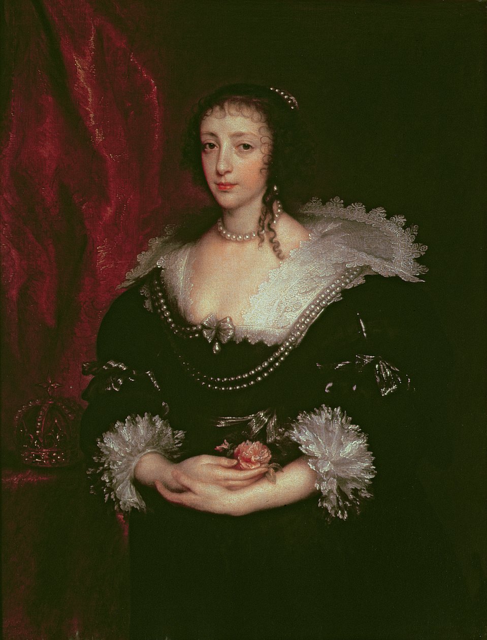 Queen Henrietta Maria, Queen Consort of Charles I of England by Anthony van Dyck