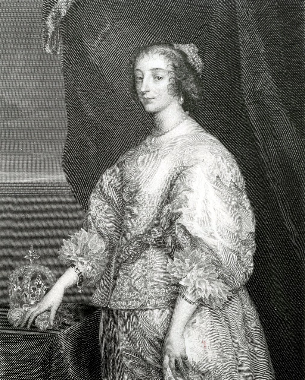 Queen Henrietta Maria by Anthony van Dyck