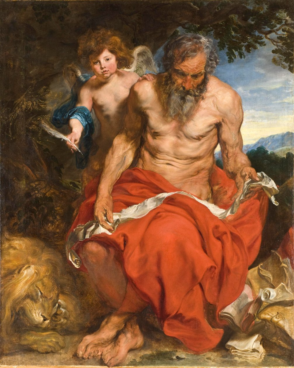 Saint Jerome, c.1620 by Anthony van Dyck