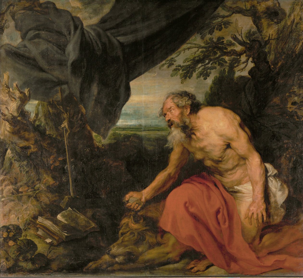 Saint Jerome by Anthony van Dyck