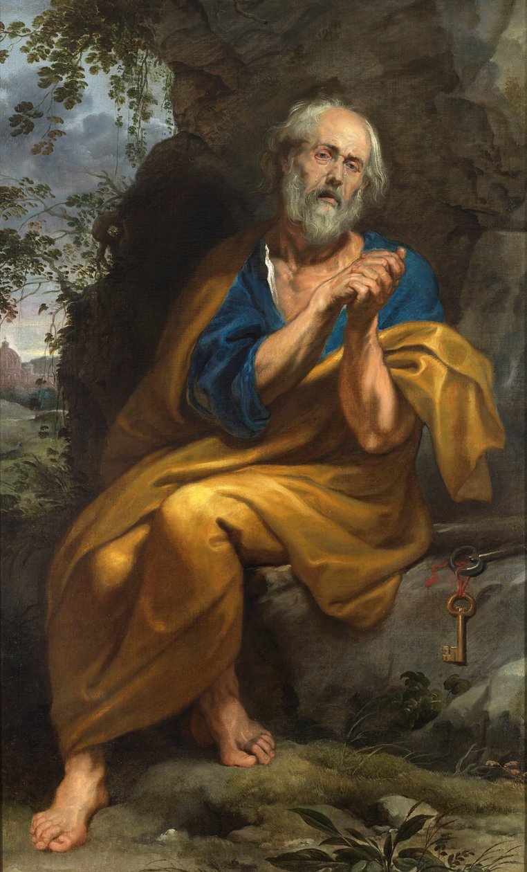The Penitent Saint Peter by Anthony van Dyck