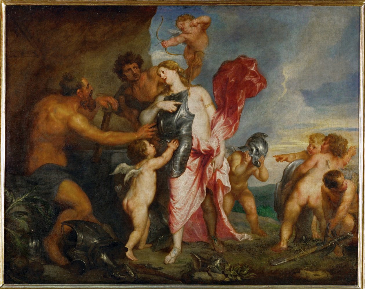 Thetis Receives Arms and Armour for Achilles from Hephaistos by Anthony van Dyck