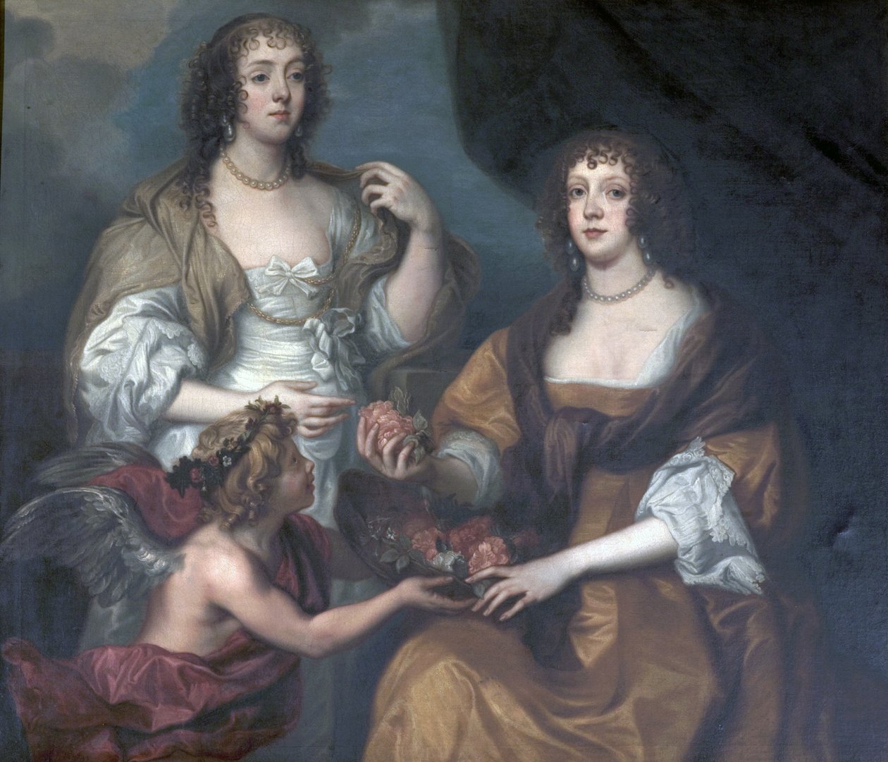 Lady Elizabeth Thimbelby and Dorothy, Viscountess Andover by Anthony van after Dyck