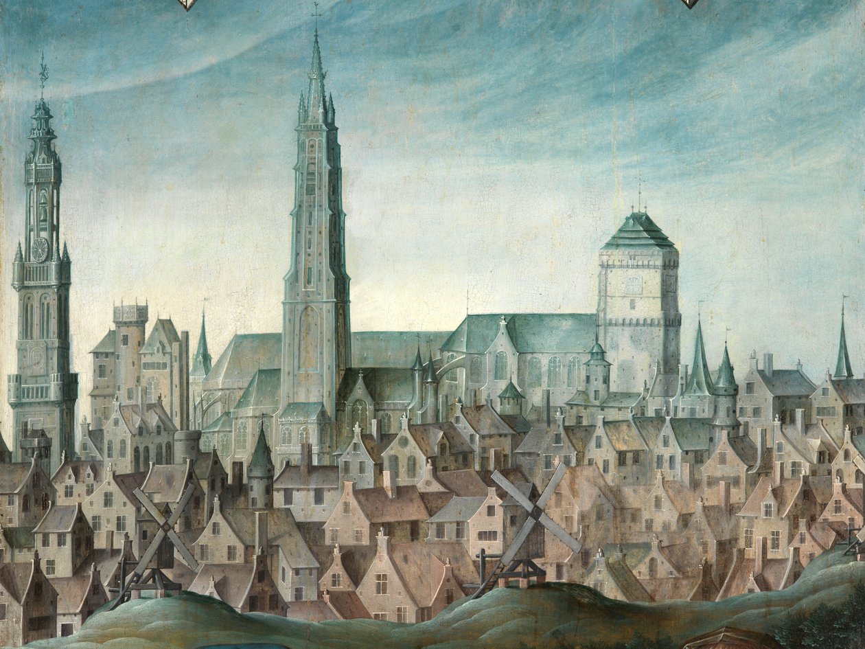Portrait of Juan Pardo II and His Wives Anna Ingenieulandt and Maria Anchemant (detail) by Anthuenis (1536 1613) Claeissins or Claeissens
