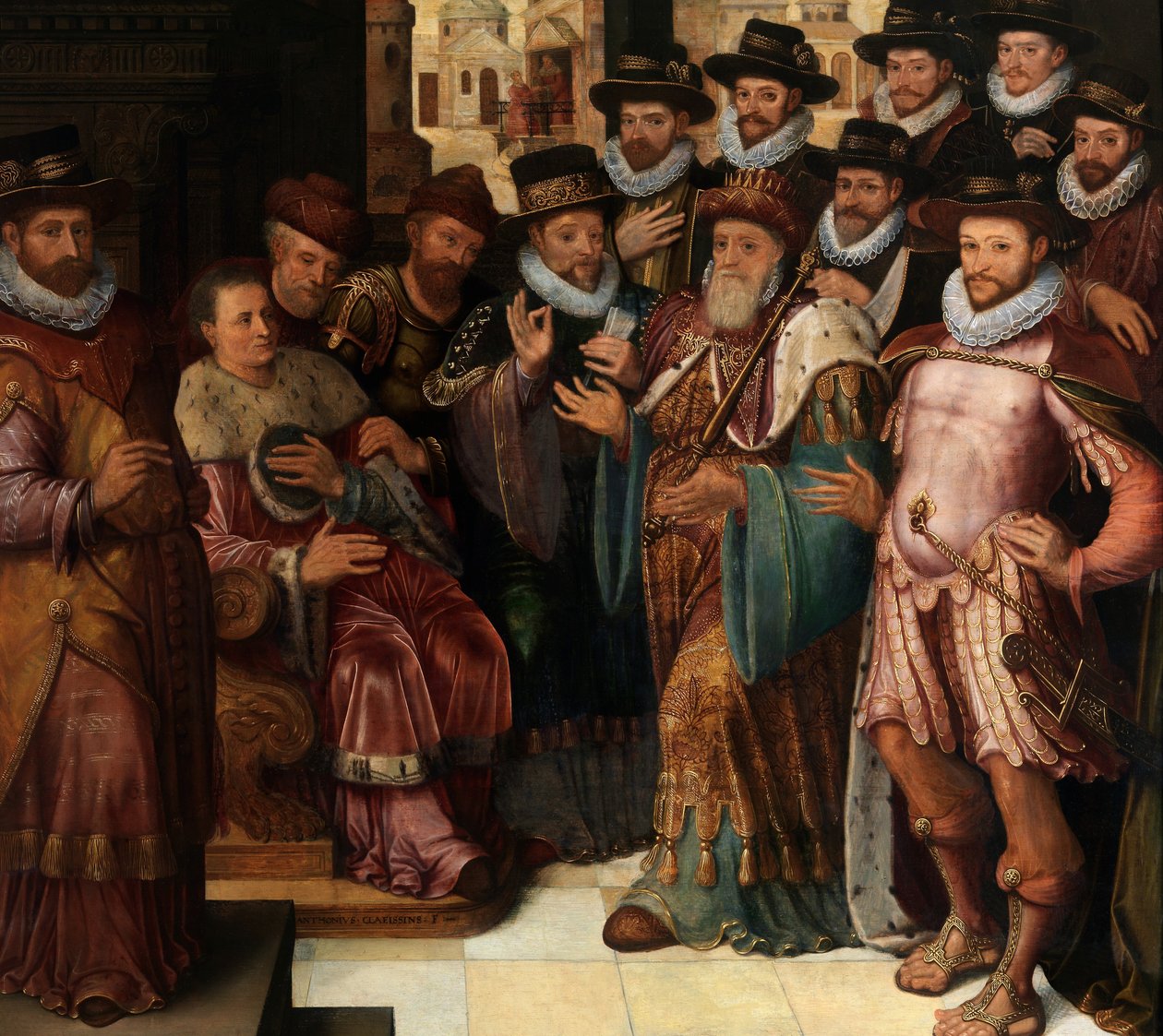 The Judgement of Cambyses by Anthuenis (1536 1613) Claeissins or Claeissens