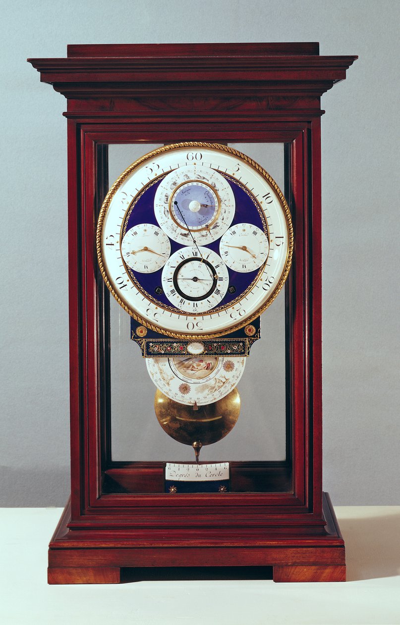 Clock with four dials and the signs of the zodiac, 1765-89 by Antide Janvier