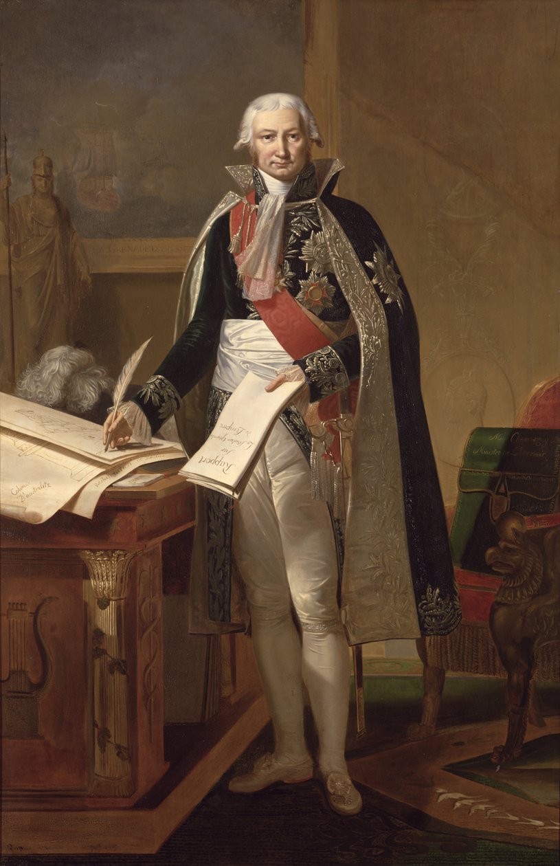 Jean-Baptiste de Nompere de Champagny (1756-1834) Duke of Cadore, after a painting by Theodore Rousseau (1812-67) commissioned in 1853 by Antoine Ansiaux