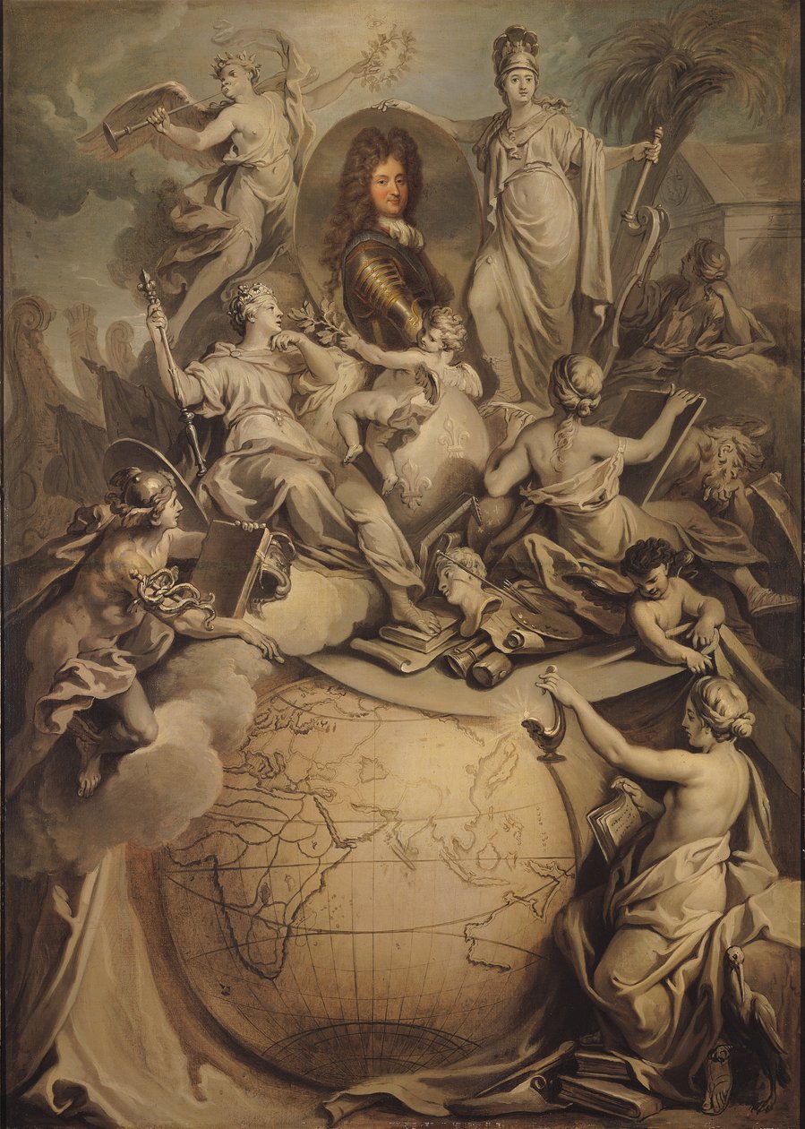 Allegory of Philippe II (1674-1723) Duke of Orleans, 1718 by Antoine Dieu