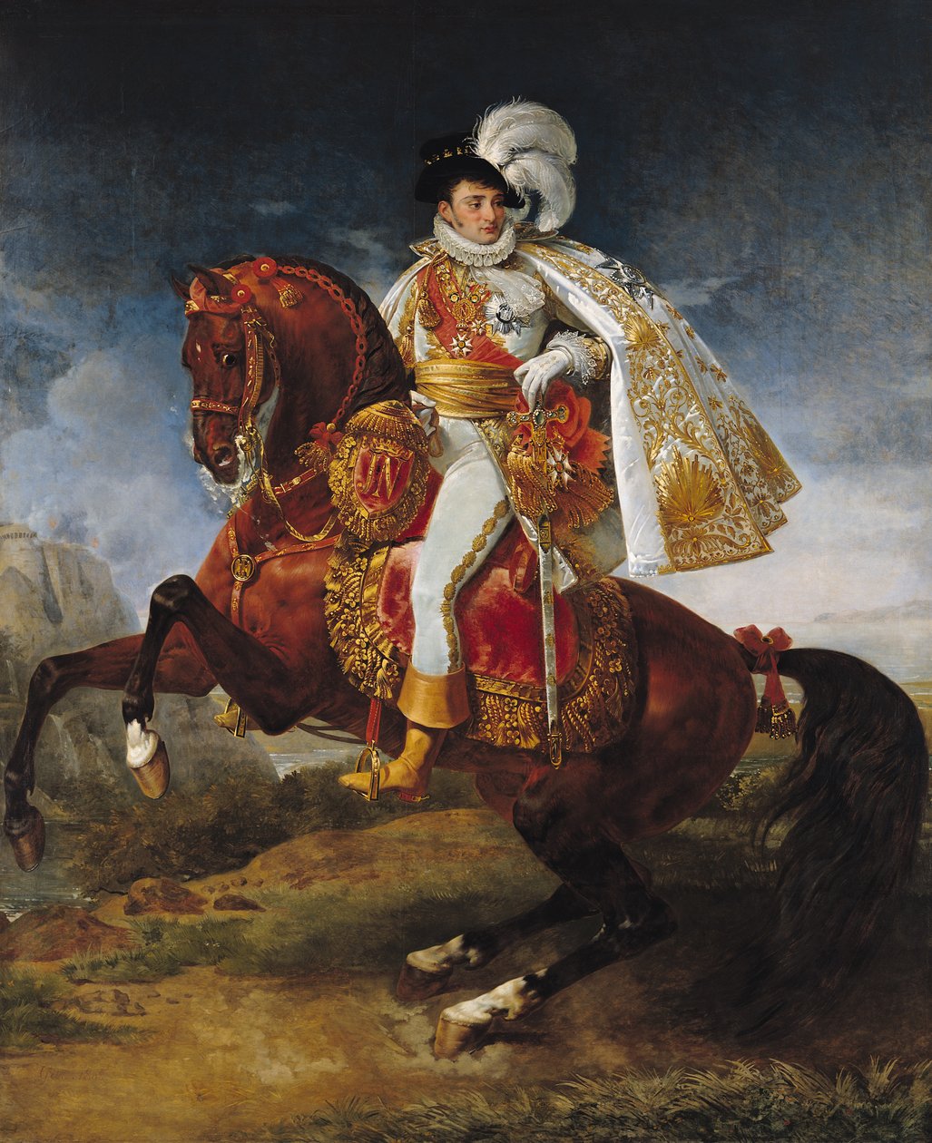Equestrian Portrait of Jerome Bonaparte by Antoine Jean Gros
