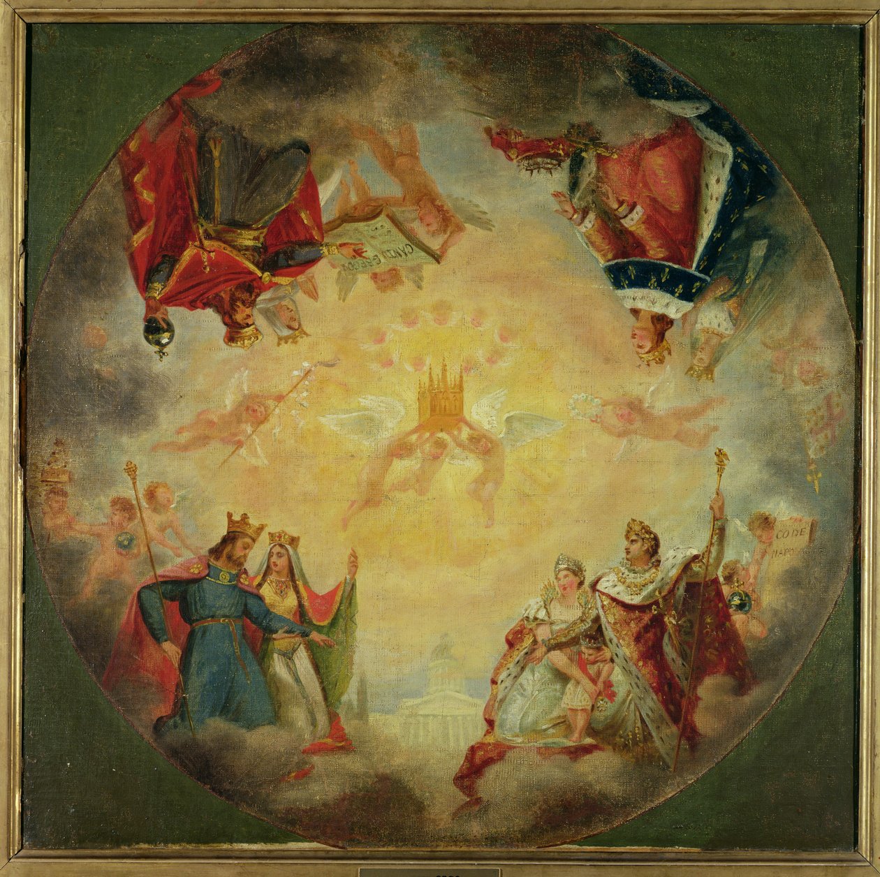 Glory of St. Genevieve, Study for the Cupola of the Pantheon by Antoine Jean Gros