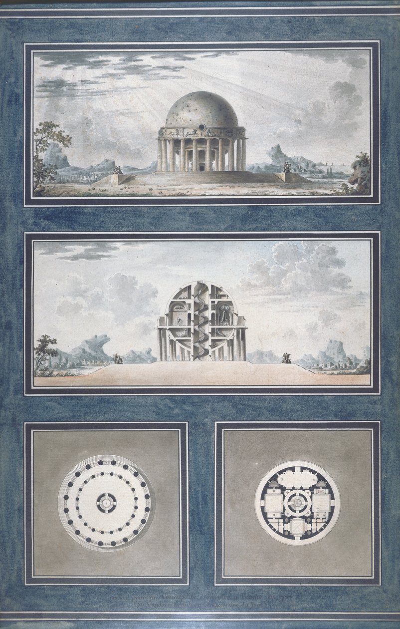 Design for a house for a cosmopolite by Antoine Laurent Thomas Vaudoyer