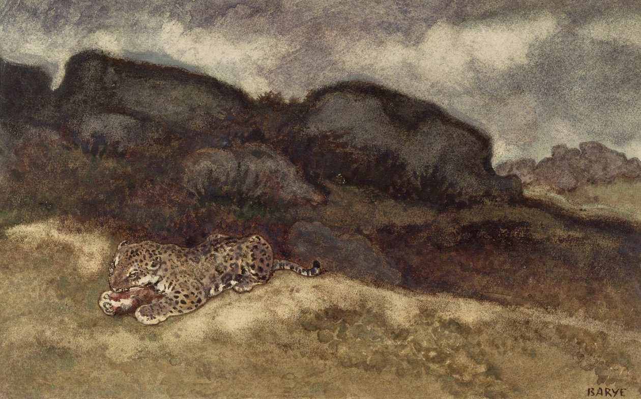 Jaguar Devouring its Prey by Antoine Louis Barye