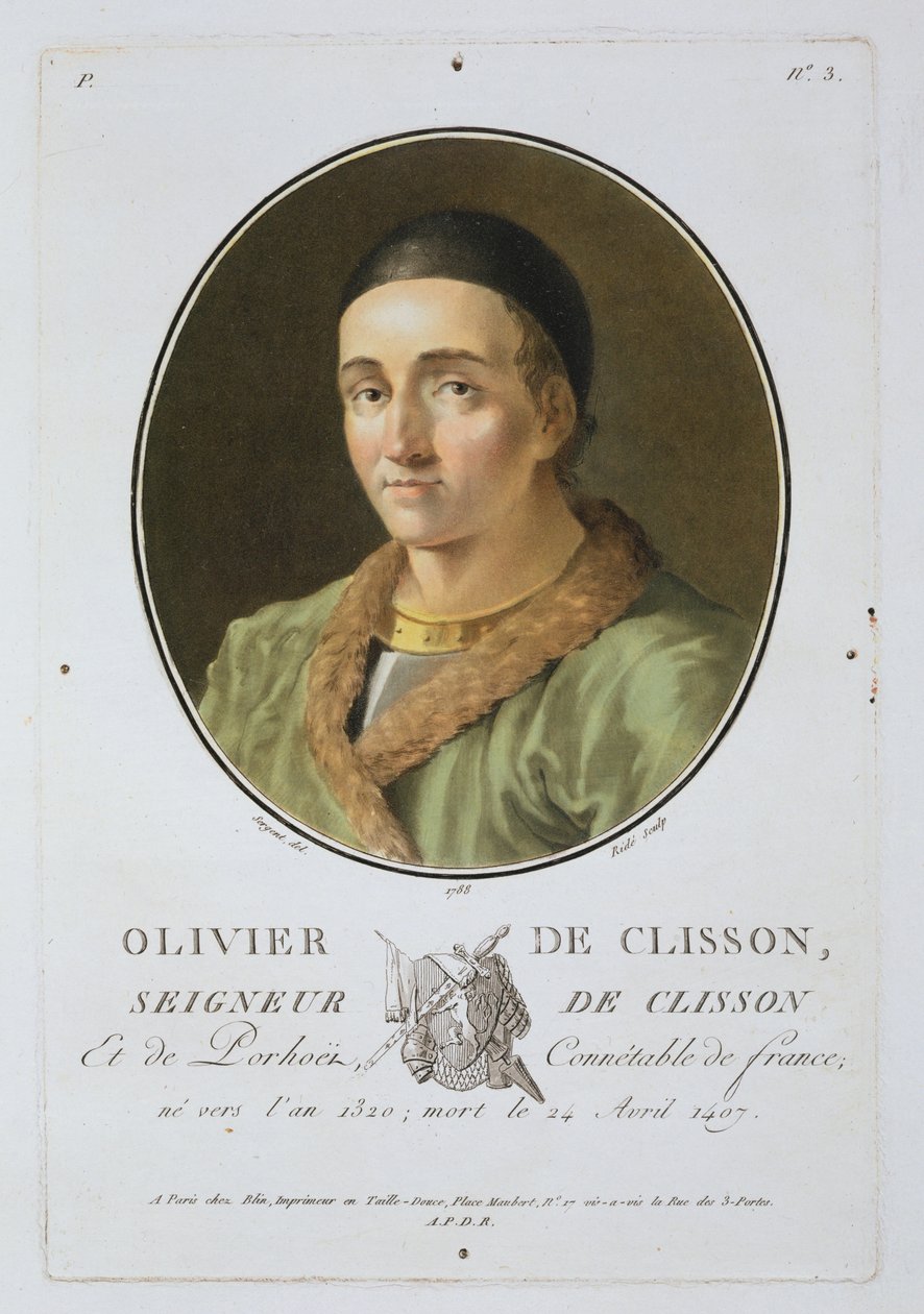 Olivier de Clisson (1336-1407) from 