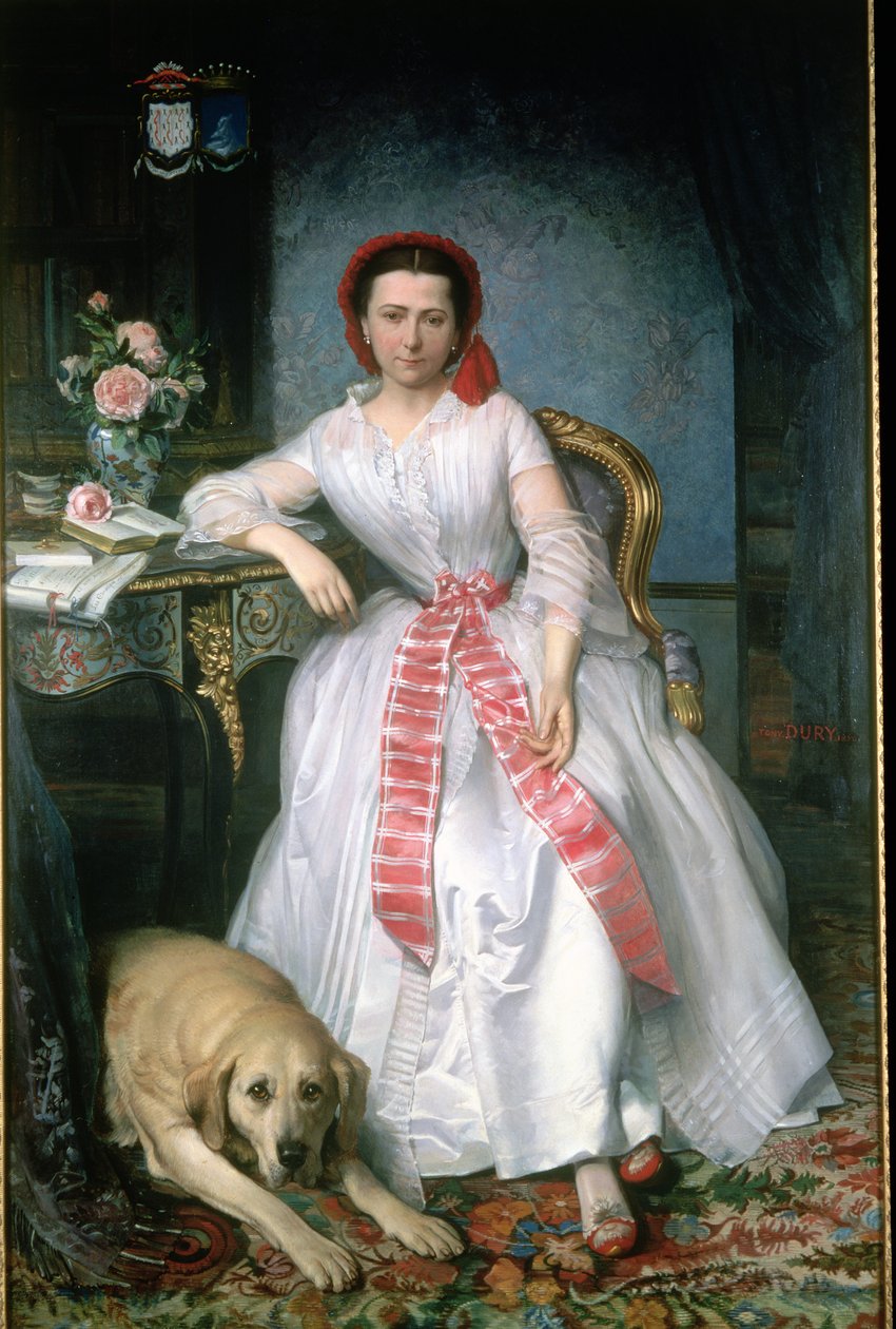 Josephine Bowes (1825-74) by Antoine or Tony Dury