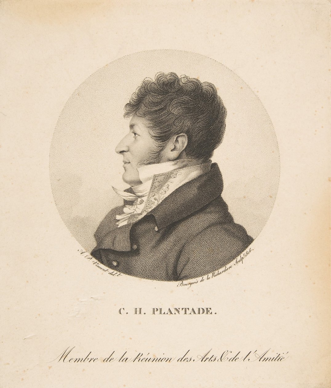 Charles Henri Plantade by Antoine Achille Bourgeois de La Richardiere