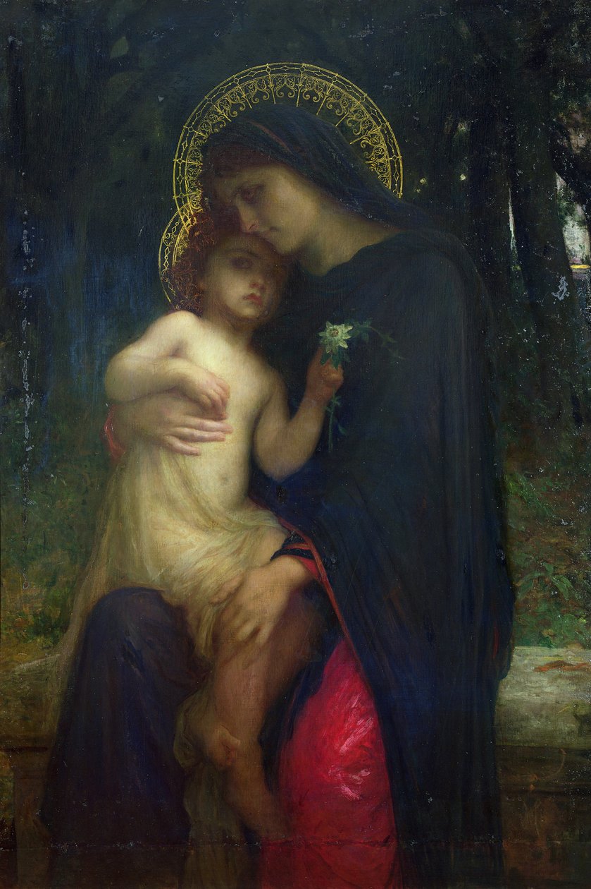 The Sorrowful Mother by Antoine Auguste Ernest Herbert or Hebert