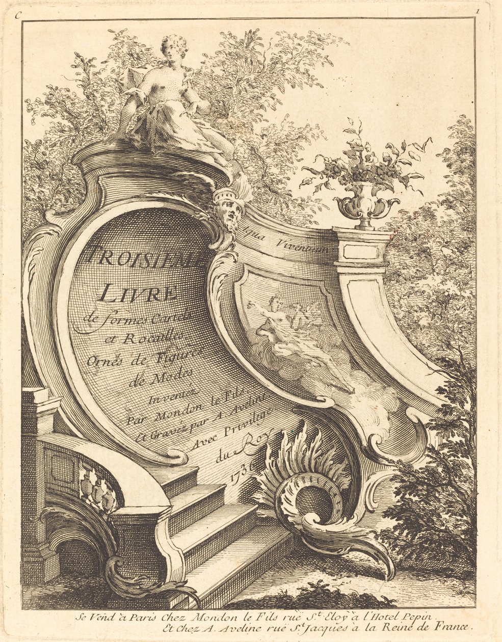 Third Book of Cartels and Rococo Forms Title Page