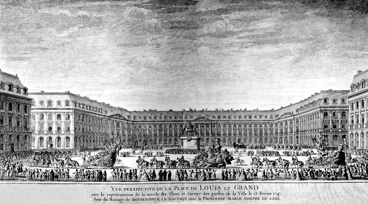 Place de Louis le Grand in Paris by Antoine Benoist or Benoit du Cercle
