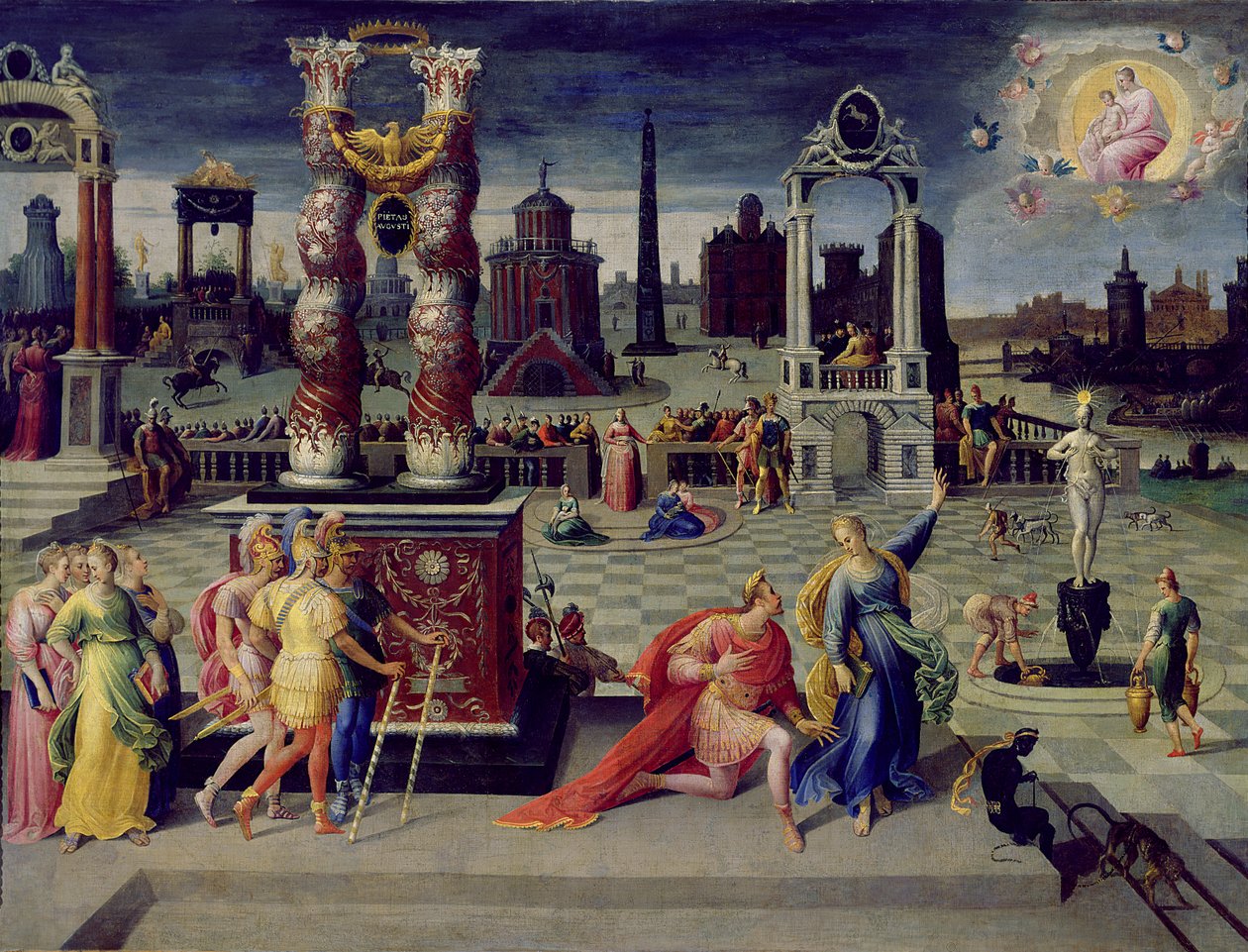 Augustus and the Tiburtine Sibyl by Antoine Caron