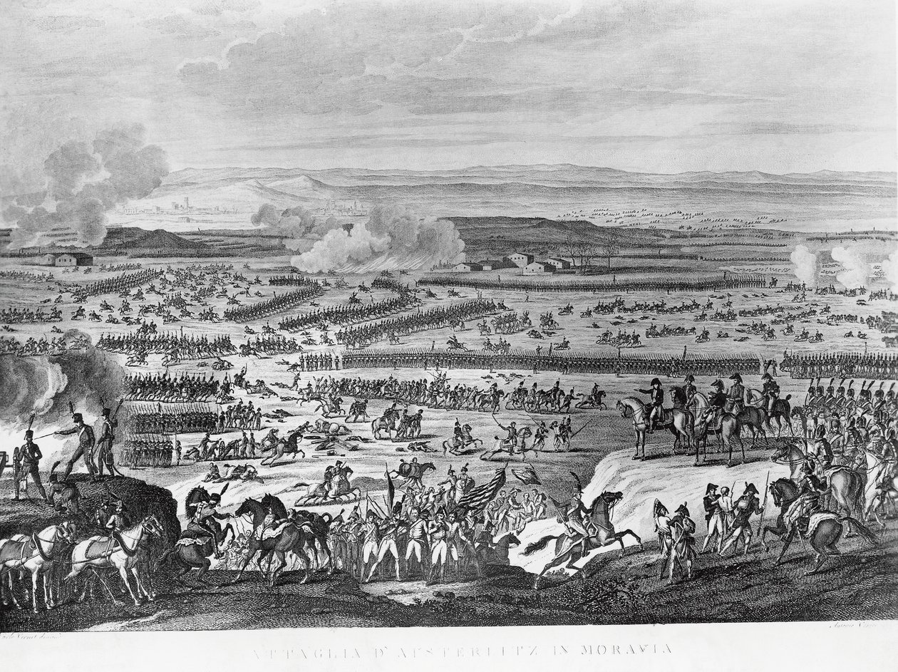 Opposing sides during the Battle of Austerlitz by Antoine Charles Horace Vernet