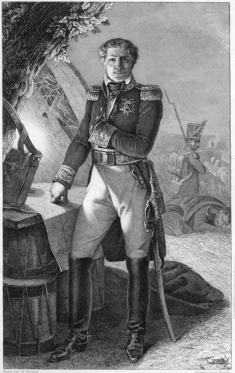 Portrait of Laurent de Gouvion Saint-Cyr (1764-1830), Marquis de Gouvion and Marshal of France by Antoine Charles Horace Vernet