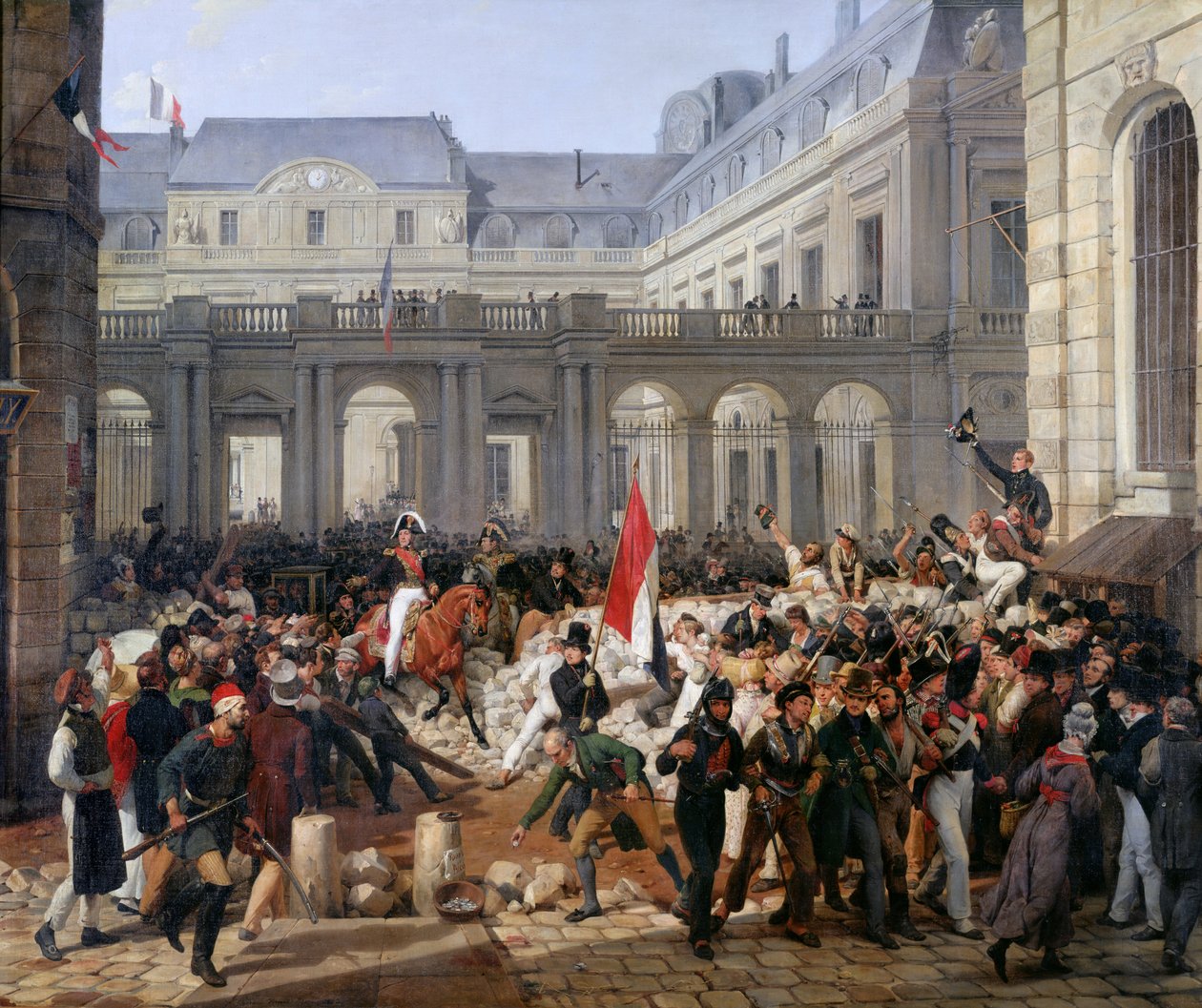 The Duke of Orleans Leaves the Palais-Royal and Goes to the Hotel de Ville on 31st July 1830, 1832 by Antoine Charles Horace Vernet