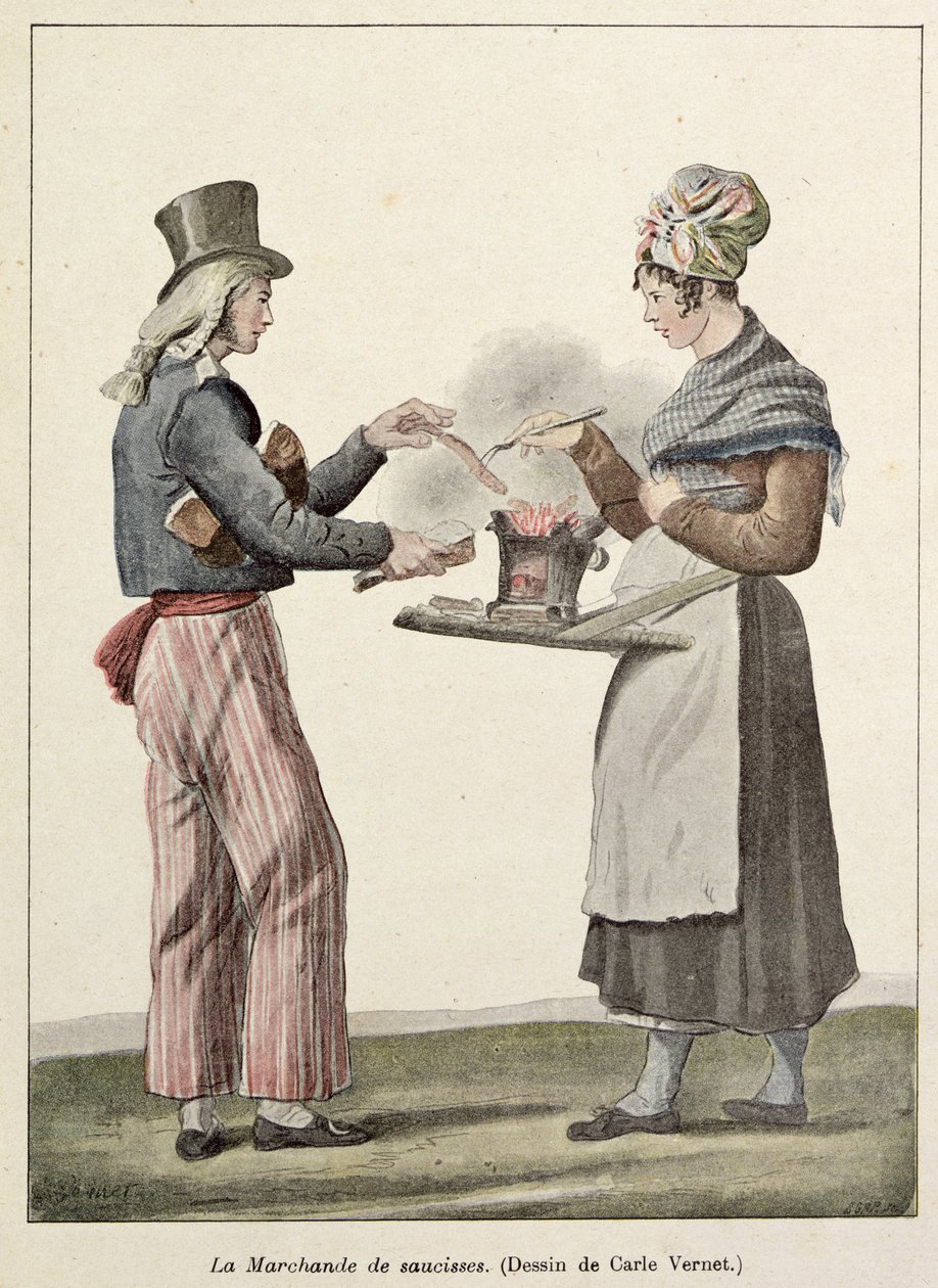 The Sausage Seller by Antoine Charles Horace Vernet