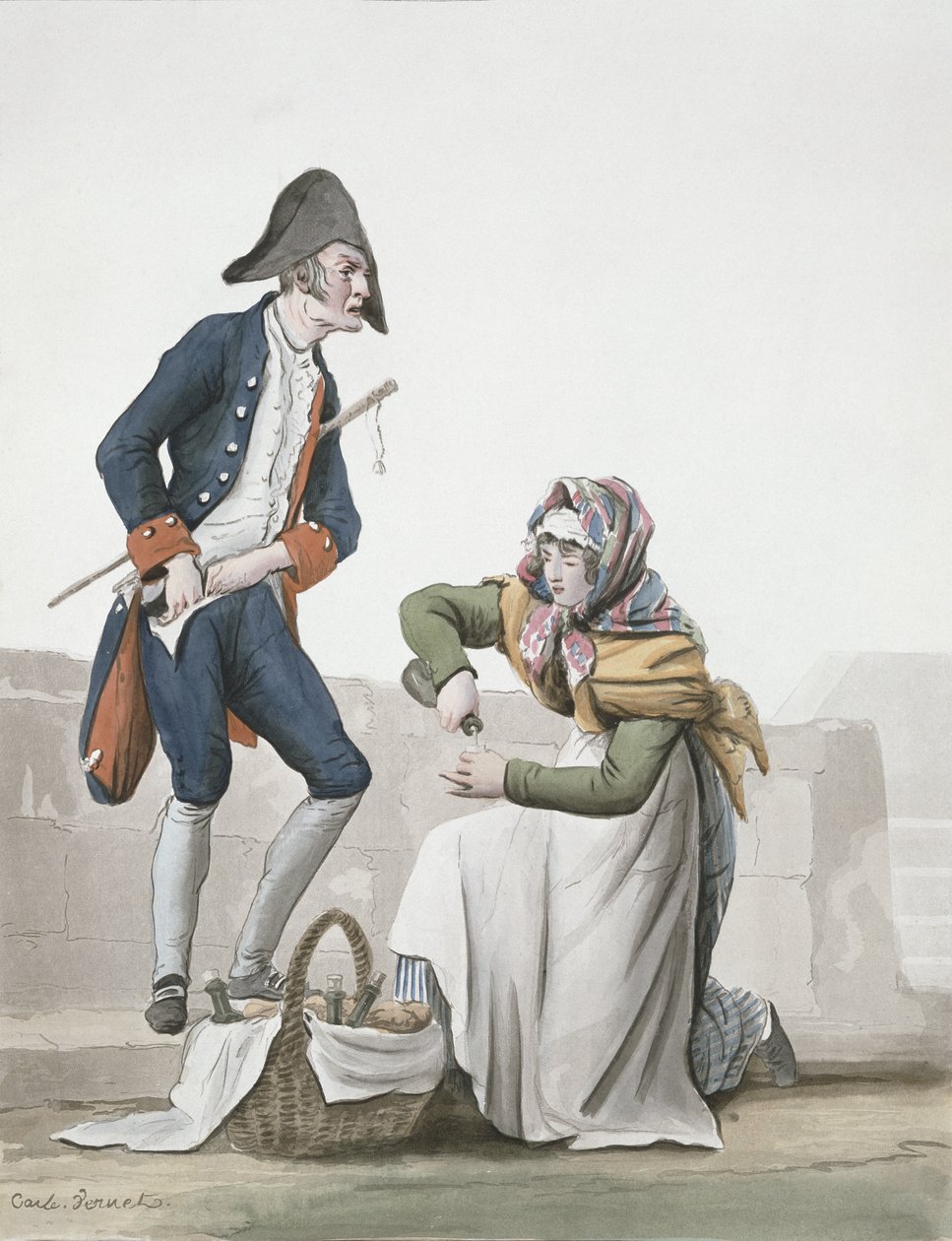 The Brandy Seller by Antoine Charles Horace Vernet