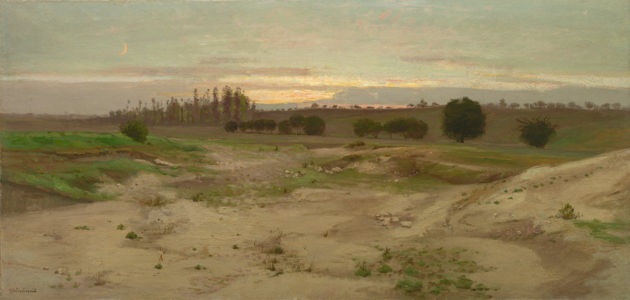 The Marl Pit at Mulcent: Evening by Antoine Chintreuil