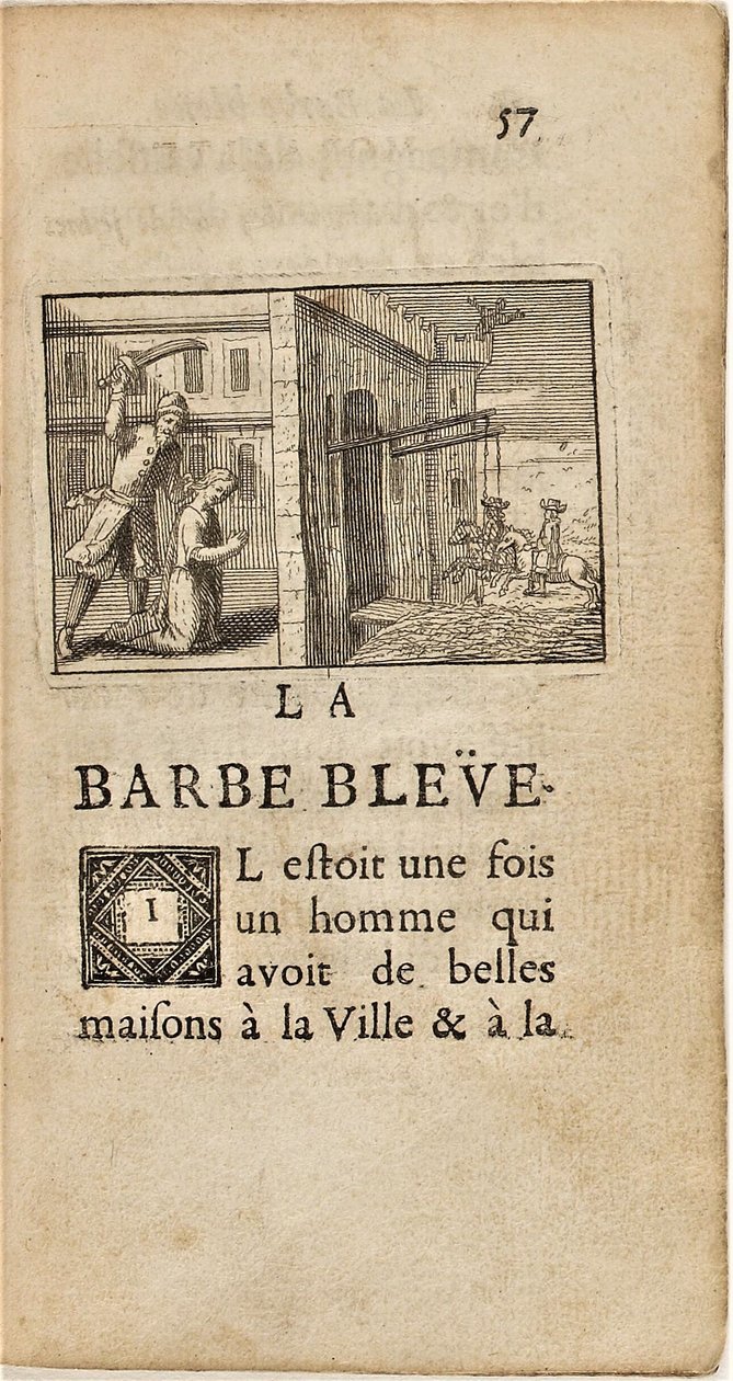 Bluebeard (Charles Perrault, Tales of Mother Goose, Barbin, 1697) by Antoine Clouzier