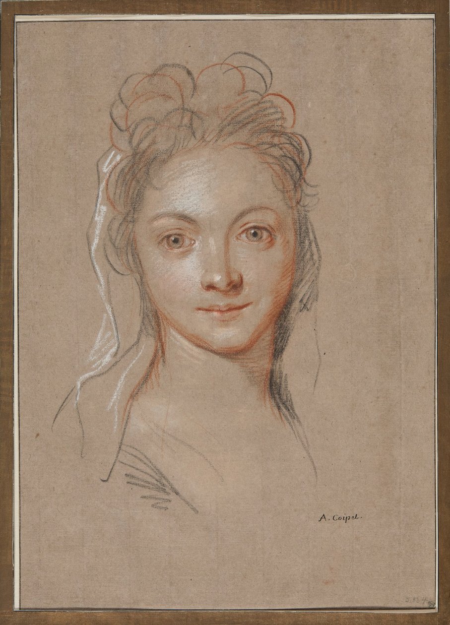 Young Woman, En Face by Antoine Coypel