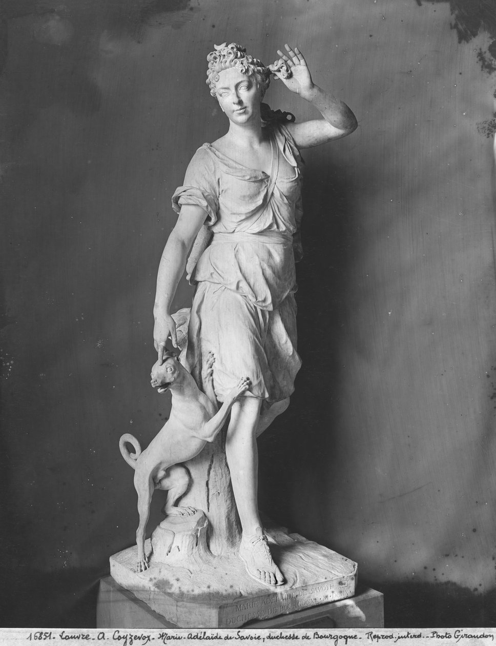 Marie-Adelaide de Savoie, Duchess of Burgundy, as Diana the Huntress by Antoine Coysevox