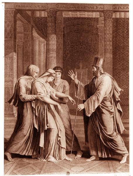 Esther Before Assuerus, illustration from 
