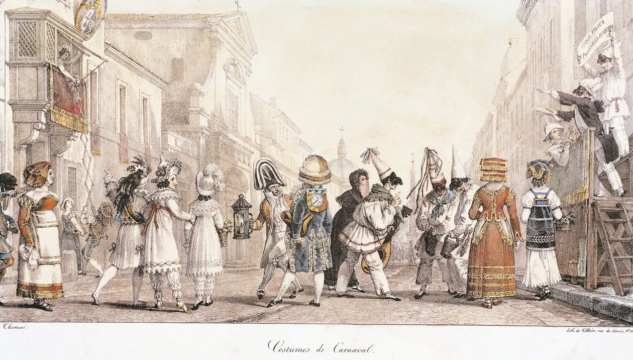 Carnival Costumes by Antoine-Jean-Baptiste Thomas by Antoine Jean Baptiste Thomas