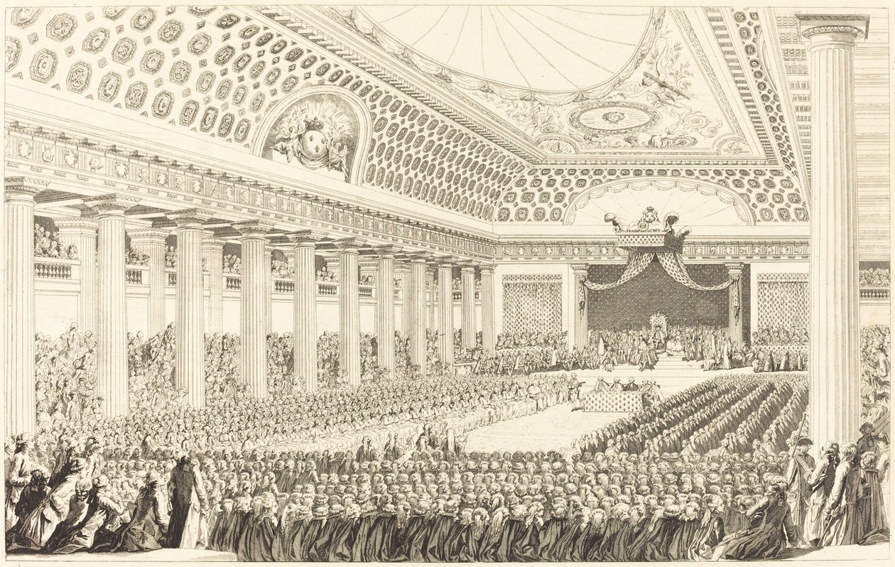Opening of the Estates-General at Versailles, March 5, 1789 by Antoine Jean Duclos after Charles Monnet