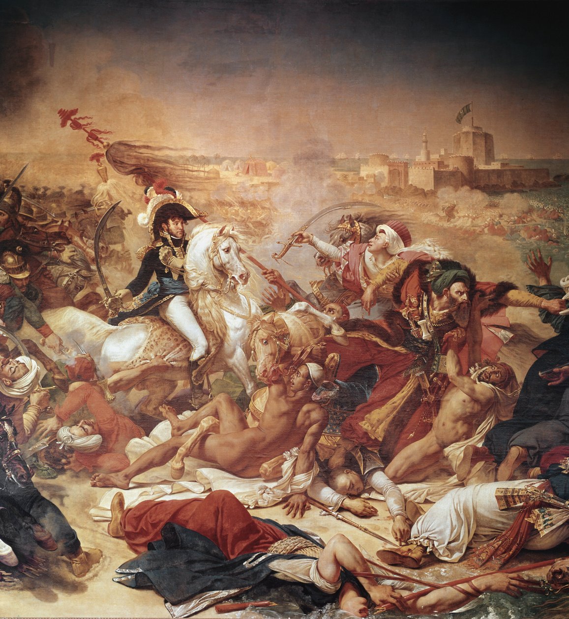 Battle of Abukir, General Murat Fighting Against Ottoman Army (detail) by Antoine Jean Gros