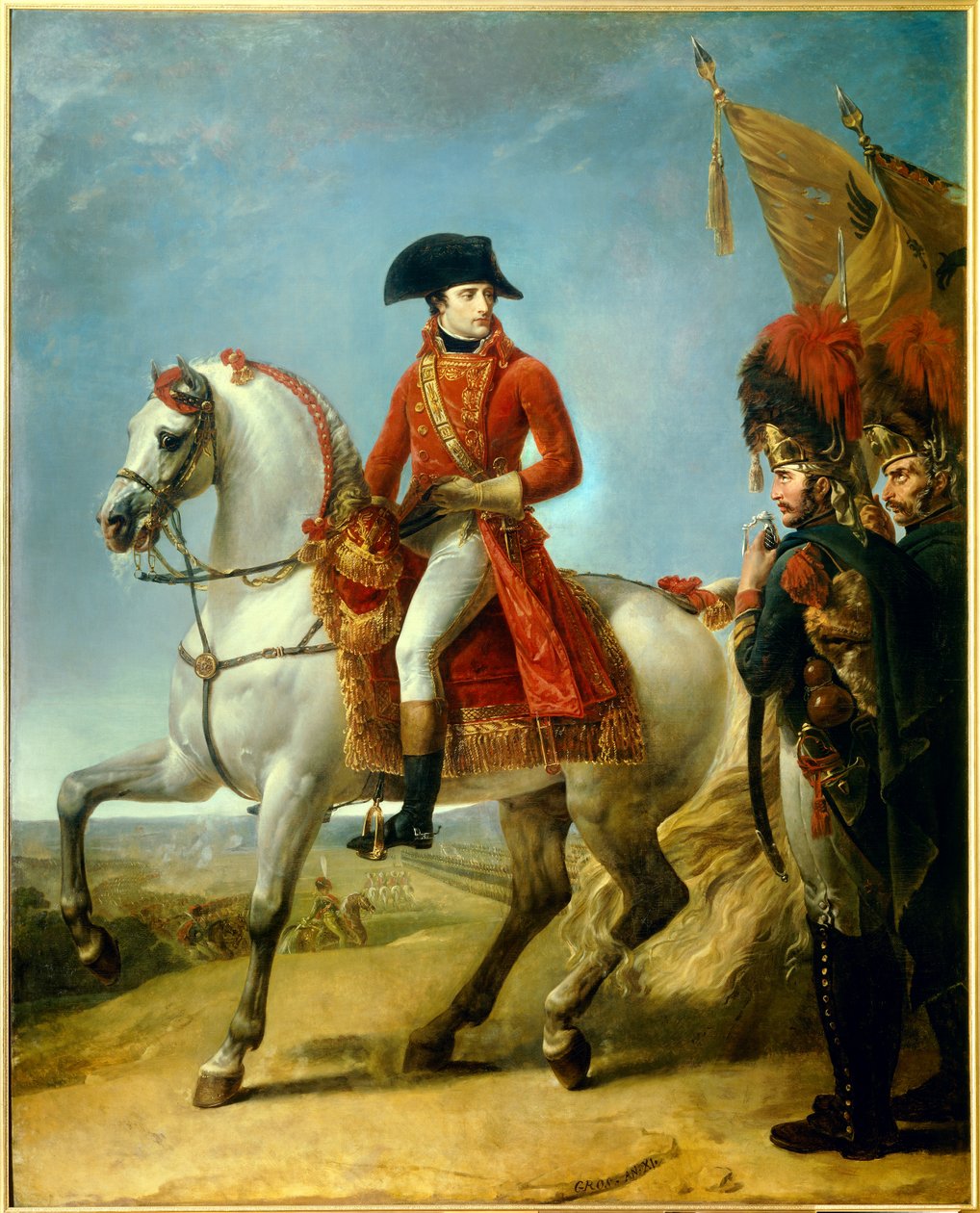 Equestrian portrait of Napoleon Bonaparte by Antoine Jean Gros