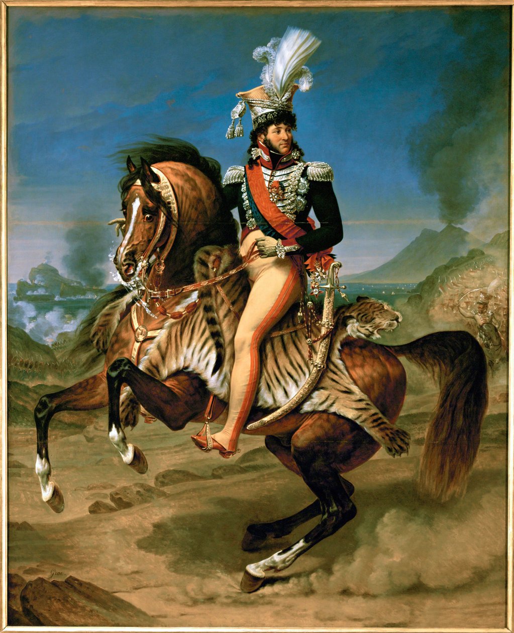 Joachim Murat, King of Naples, Marshal of France, on Horseback by Antoine Jean Gros