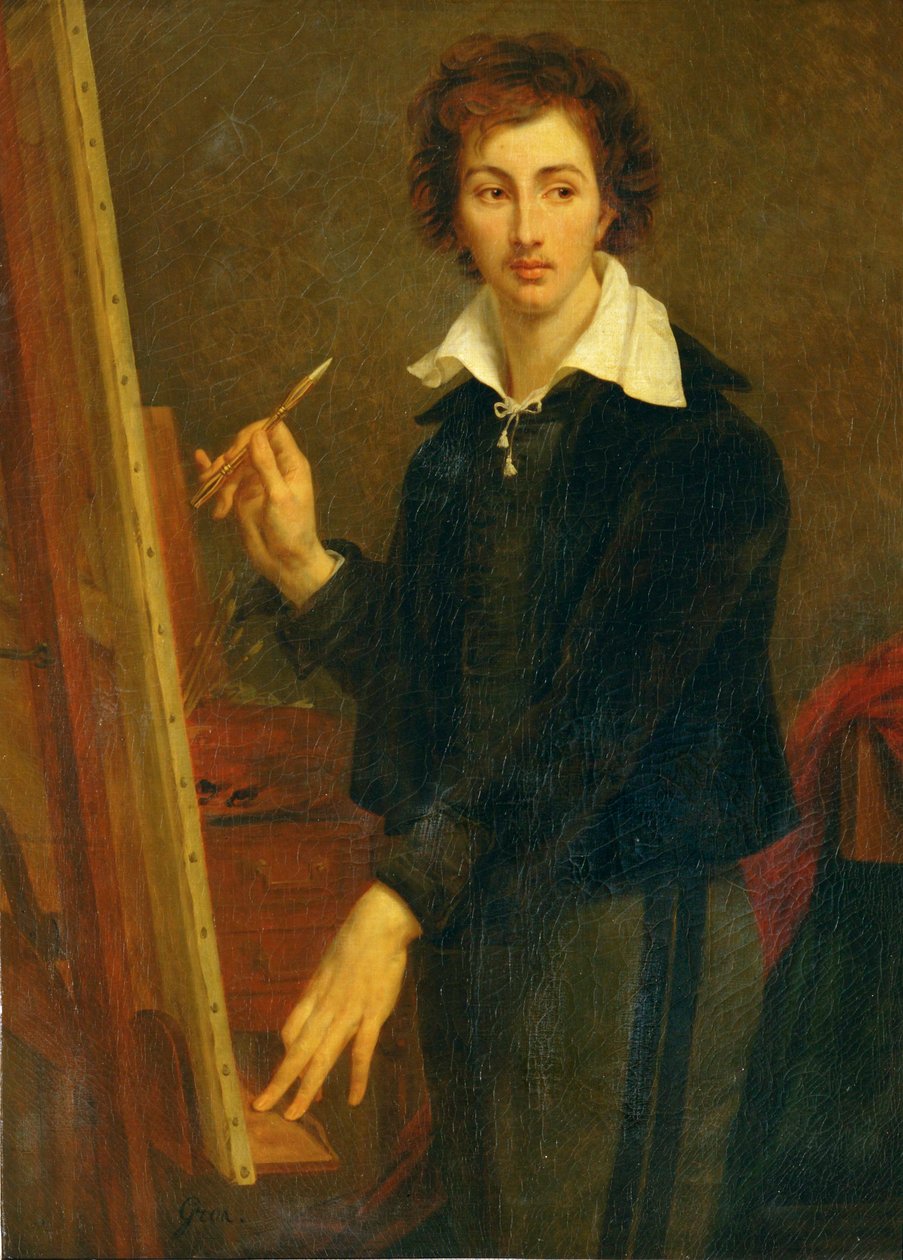 Portrait of Count Alcide de la Rivallière, Student of Gros by Antoine Jean Gros