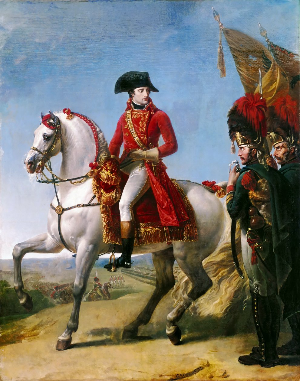 Napoleon Bonaparte, First Consul, Reviewing his Troops after the Battle of Marengo by Antoine Jean Gros Baron