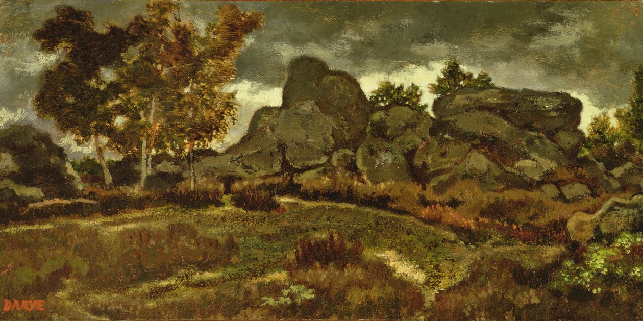 Forest at Fontainebleau by Antoine Louis Barye