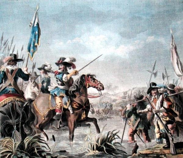 Victory of Staffarda (1690), engraved by Jean Baptiste Morret by Antoine Louis Francois (after) Sergent Marceau