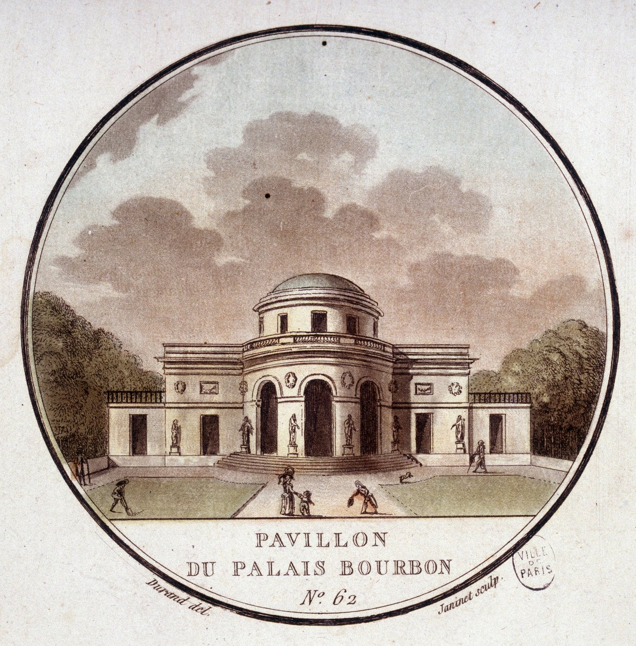 Pavilion of the Palais Bourbon, Paris by Antoine Louis Francois Sergent Marceau