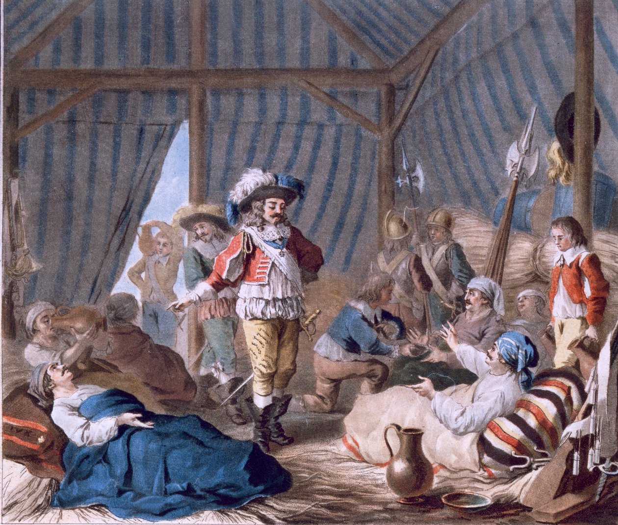 The Count of Harcourt shows his humanity during the Siege of Turin by Antoine Louis Francois Sergent Marceau