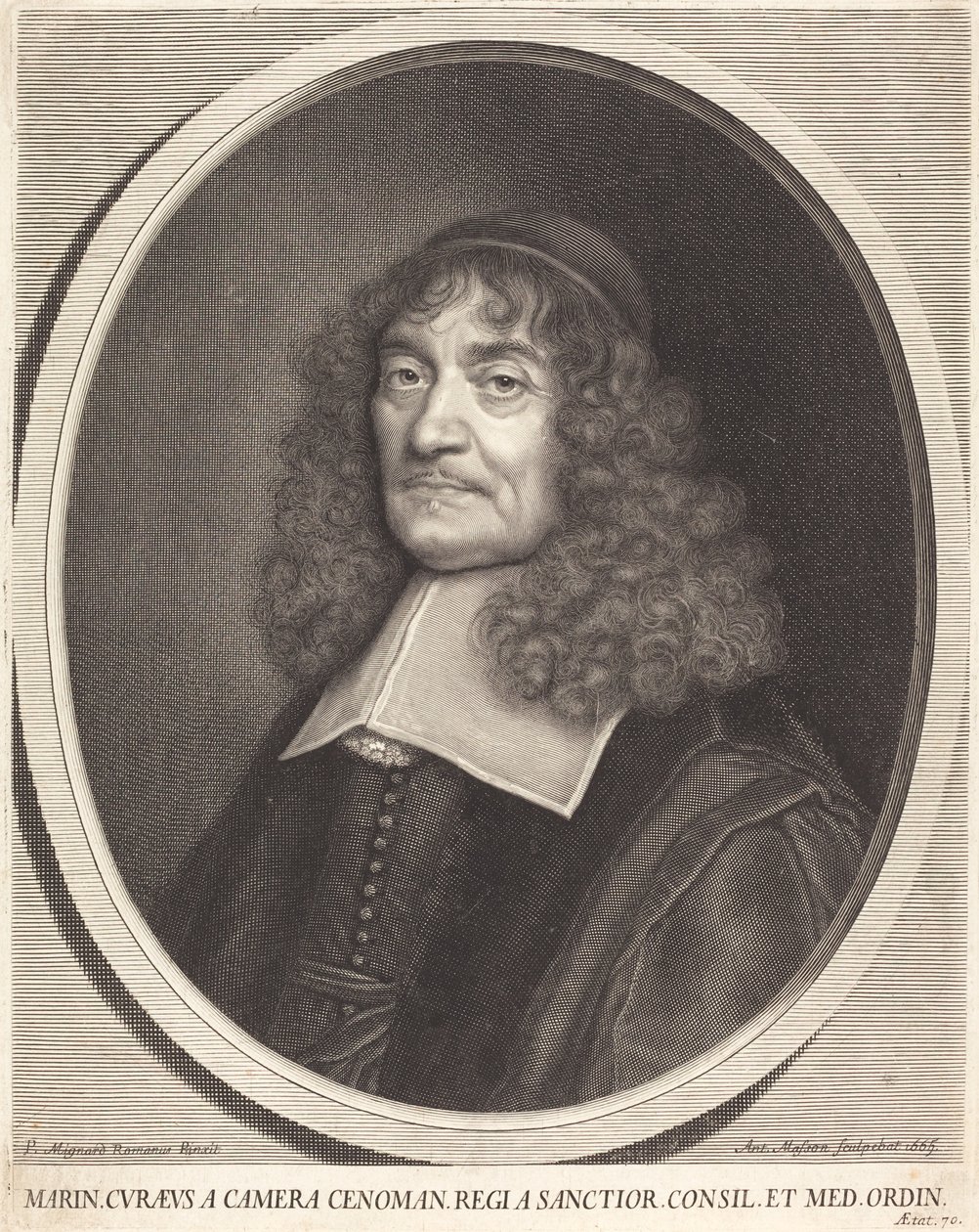Marin Cureau de la Chambre by Antoine Masson after Pierre Mignard I