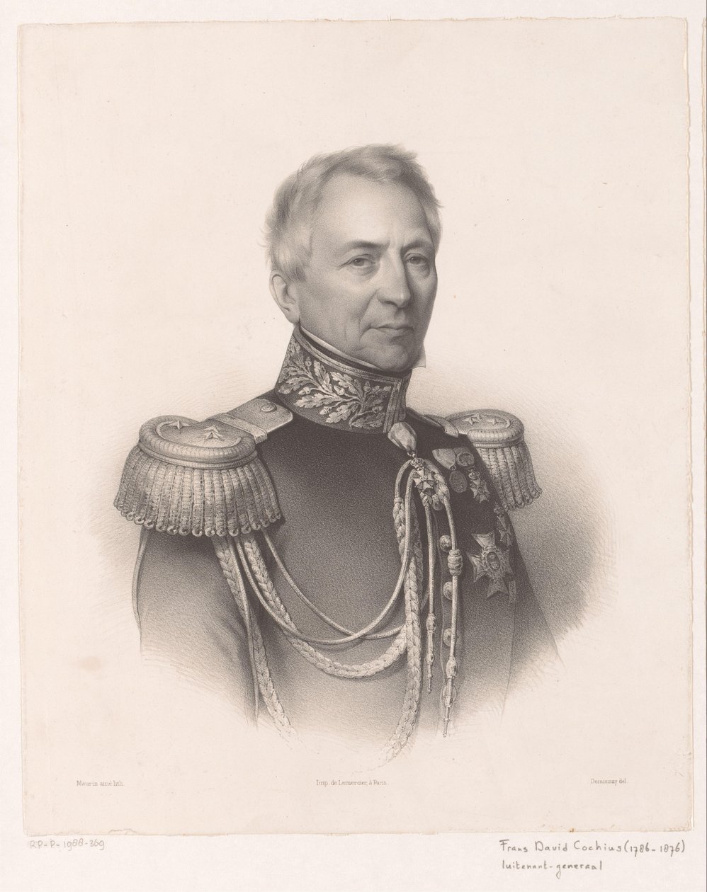 Portrait of Frans David Cochius by Antoine Maurin