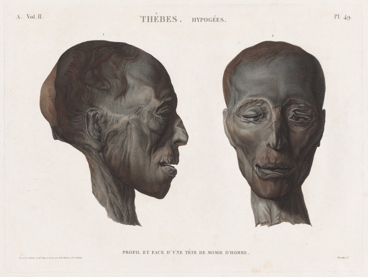 Description of Egypt: Thebes. Hypogees Vol. II, Pl. 49 by Antoine Maxime Monsaldy