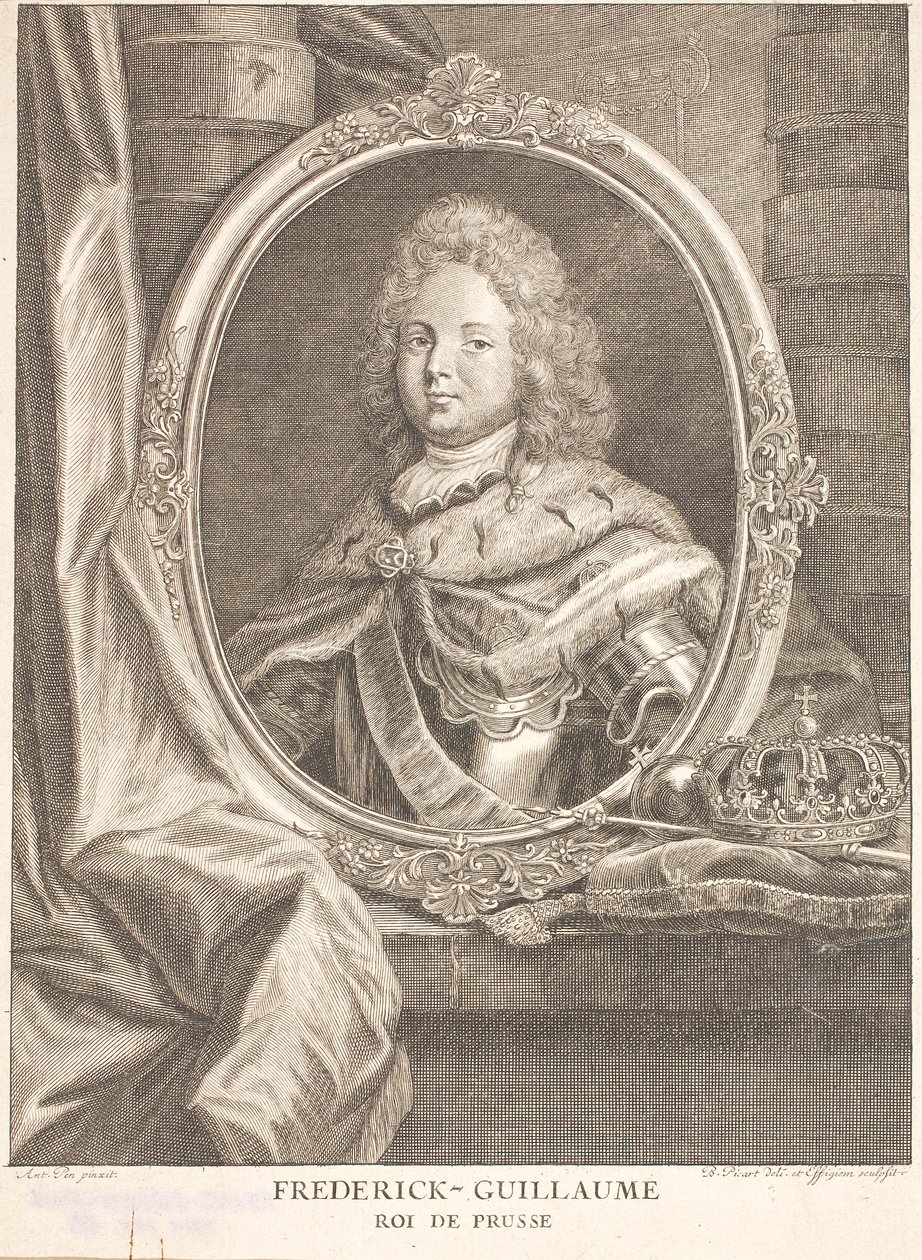 Friedrich Wilhelm I, King in Prussia and as Friedrich Wilhelm II Elector and Margrave of Brandenburg by Antoine Pesne
